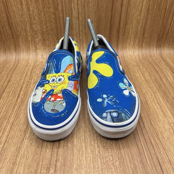 Vans Classic Slip-on SpongeBob Blue Aloha Bob - Size Men’s 5 / Women's 6.5 - Picture 3 of 10